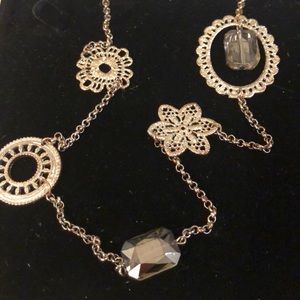 Beautiful smoky topaz and brushed silver